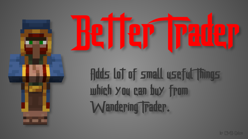 Better Wandering Trader Data Pack Logo