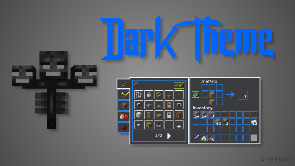 Dark Theme Resource Pack Logo