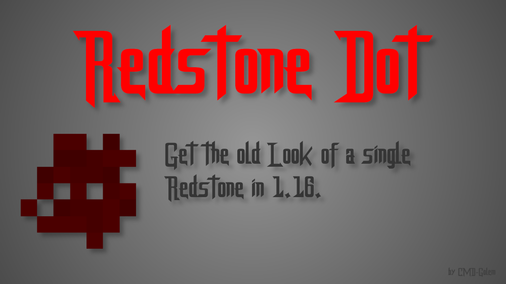 Redstone Dot Data Pack Logo