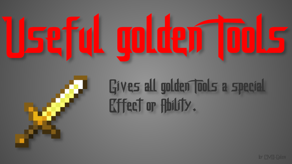 Useful golden Tools Data Pack Logo