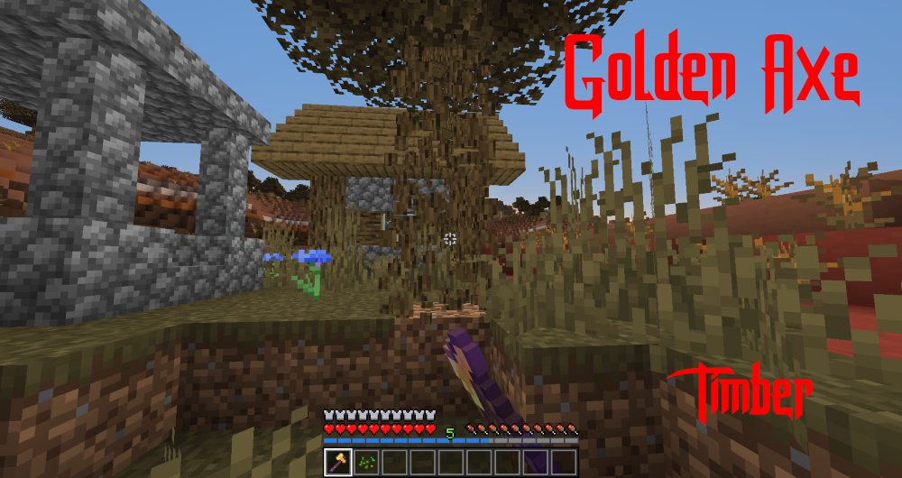 Golden Axe with Timber
